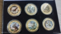 Монети 6 броя динозаври, 24к златно покритие , снимка 3