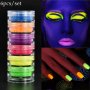 6 неонови електрик неонов неон цвят цветове пудра прах пигмент омбре за маникюр нокти за гел лак , снимка 8