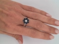 СРЕБЪРЕН ПРЪСТЕН СЪС САПФИРИ ОТ ТАЙЛАНД, снимка 4