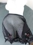 Lee Kleimann M/L прозрачна еротична тюлена пола с две сатенени панделки отпред, снимка 1