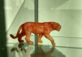 Стара , българска статуетка на лъв .Размер 20 см.Малки фигурки на животни от стрелбище . , снимка 2