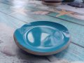 оригинална керамична чинийка с неправилна форма, закупена от изложение в Париж., снимка 3