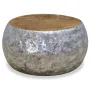 Маса за кафе, алуминий, тиково дърво, 60х60х30 см, снимка 4