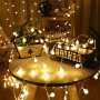 LED лампички за декорация с топки, 10метра, 100 LEDS бели - код 3280, снимка 6