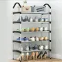 Етажерка за обувки с пет рафта-58х26х102 см/етажерка за обувки/стелаж за обувки , снимка 1
