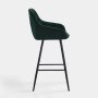 Комплект бар столове тип щъркел, височина 108 см C-U-BS-0087GR, снимка 5