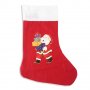 597 Декоративен коледен чорап с картинка Коледен ботуш коледна торба за подаръци, снимка 6