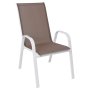 Стол градински RIO кафяв със сребристи крака, снимка 1 - Столове - 44295057