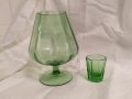 Изумруден акцент - 2 бр. стъклени чаши, снимка 2