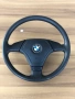 Кожен спортен волан BMW E46 + Въздушна възглавница Airbag нуждае се от претапициране, снимка 1