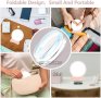 Ново Преносимо Компактно сгъваемо огледало със светлина за дамска чанта Жени Момичета, снимка 5