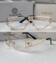 Versace 2023 дамски мъжки слънчеви очила маска черни кафяви прочрачни, снимка 4