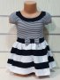 Нова детска моряшка рокличка с панделка от 1 годинка до 6 години