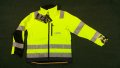 Snickers 1230 High Vis Softshell Jacket Work Wear размер XL работно яке водонепромукаемо W1-25