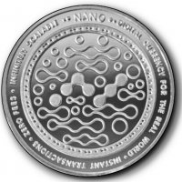 Nano coin / Нано монета ( NANO ) - Silver, снимка 3 - Нумизматика и бонистика - 38846601