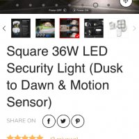Sansi C2440-HW LED сензор за движение за домашна сигурност Външно осветление Водоустойчиво 36W, снимка 2 - Лед осветление - 39728099