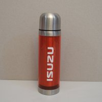 ISUZU рекламна метална термо бутилка термос, снимка 1 - Буркани, бутилки и капачки - 38954597