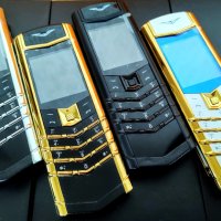 Телефон VERTU, луксозен мобилен телефон Верту, метален с кожа, телефон Vertu Signature S, снимка 3 - Vertu - 33099089