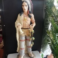 Декоративна статуетка индианец , снимка 5 - Статуетки - 40192043
