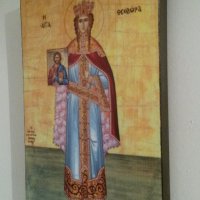 Икона на Света Теодора icona Sveta Teodora, снимка 3 - Картини - 13559940