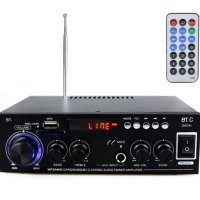 Караоке, блутууд, домашен, аудио усилвател BT-502, FM, TFT, USB, BLT, 2x30W, 220VAC, снимка 1 - Други - 42641363