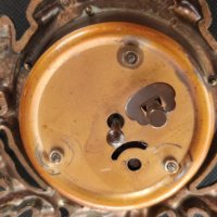 Настолен механичен немски будилник RECORD от бронз, снимка 6 - Антикварни и старинни предмети - 35936373