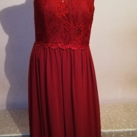 Червена бална рокля на MASCARA, р-р М, нова, с етикет, снимка 15 - Рокли - 35741564