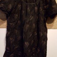 Копринена ефирна риза блуза с черепи Second Female, снимка 5 - Ризи - 35801128