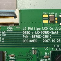 LG 47LG6000 с дефектен борд-PLHL-T717A EAX44059802/6870C-0201C/EAX52092202(1)/LC470WUF(SA)(B1), снимка 15 - Части и Платки - 38878456