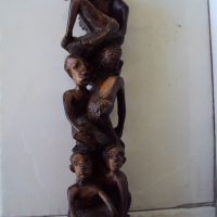 Африканско изкуство- Дървото на живота, снимка 2 - Антикварни и старинни предмети - 36182378