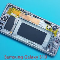 Дисплей с рамка за Samsung Galaxy S10, снимка 1 - Резервни части за телефони - 33985323