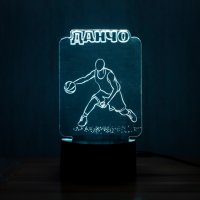 Персонализирана 3D LED лампа - Спорт, снимка 2 - Подаръци за рожден ден - 35801387