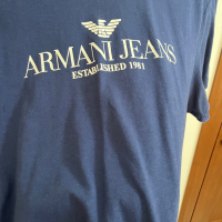 Мъжка тениска Armani Jeans XL, снимка 2 - Тениски - 44569885