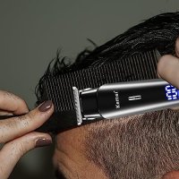Нов Комплект  Професионална машинка тример за подстригване коса брада /Мъже , снимка 4 - Тримери - 41662531