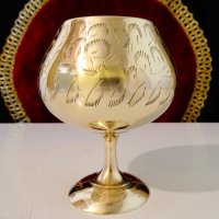 Старинна бронзова чаша за коняк,бренди. , снимка 7 - Антикварни и старинни предмети - 34568886