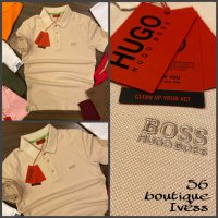 Hugo Boss мъжка тениска с яка 13 цвята , снимка 9 - Тениски - 35740872