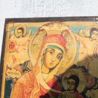 Стара Българска икона 19-ти век, снимка 2 - Антикварни и старинни предмети - 38709477