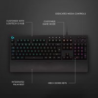 Гейминг клавиатура Logitech - G213 Prodigy, RGB, черна, снимка 2 - Клавиатури и мишки - 38785321