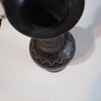 Индийска бронзова гравирана ваза, снимка 2 - Вази - 38776577