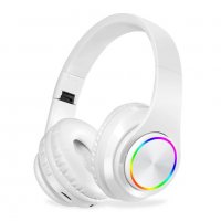 Безжични RGB Слушалки Bluetooth за музика игри спорт компютър AUX, снимка 2 - Bluetooth слушалки - 34478956