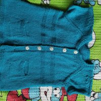 Плетена бебешка жилетка , снимка 1 - Жилетки и елечета за бебе - 41756854