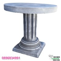 Маса градинска от бетон в сиво с бяло, снимка 1 - Градински мебели, декорация  - 40678781
