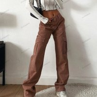 Модни дамски карго панталони, 3цвята - 023, снимка 5 - Панталони - 41775582