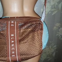 Blanche-Нова ефектна дамска чанта с перфорации/ мрежа в кафяво, снимка 1 - Чанти - 41660646