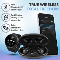 BLX G2 Wireless Earbuds,Bluetooth слушалки с калъф за зареждане,TWS двойни стерео за iPhone,Android, снимка 4 - Bluetooth слушалки - 42627107