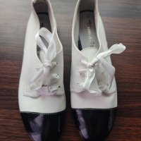 Дамски пролетни обувки Tamaris White Oxford от естествена кожа, снимка 4 - Дамски ежедневни обувки - 34764713