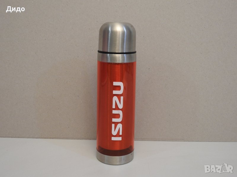 ISUZU рекламна метална термо бутилка термос, снимка 1