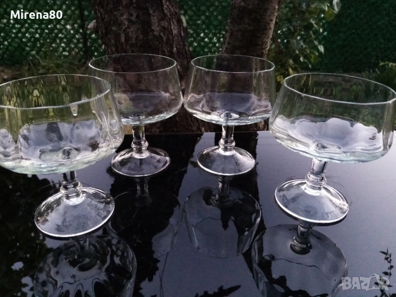 Кристални чаши за мелба - 4 бр., снимка 1