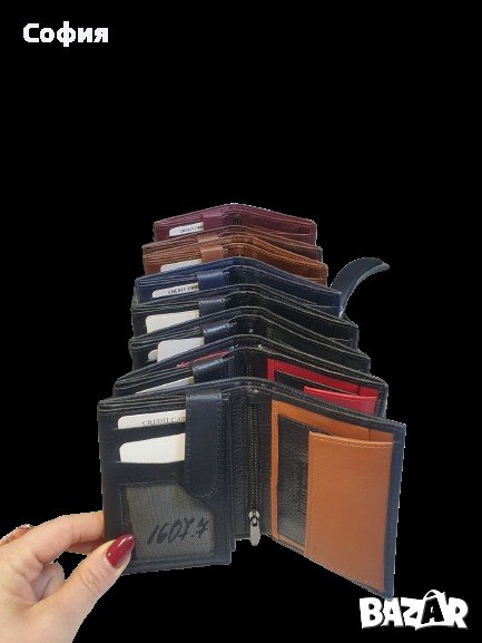 Мъжко портмоне в различни цветове от естествена кожа, снимка 1