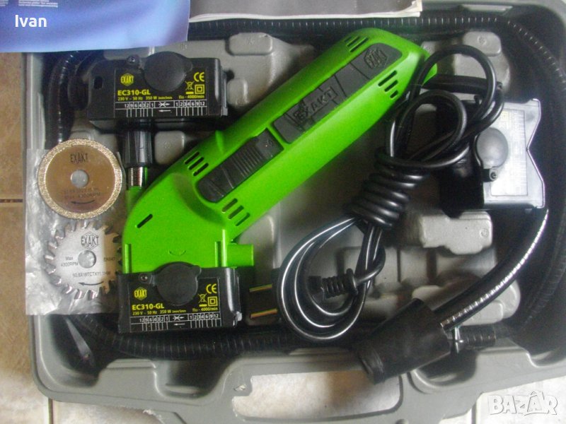 Ел.Роторайзер-Мини Ръчен Циркуляр За 1 Ръка-EXAKT-Пълен Комплект-с 3 Диска, снимка 1